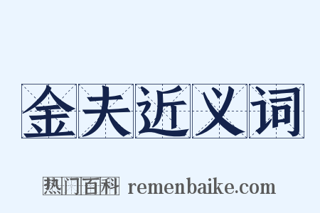 金夫近义词是什么意思的图片